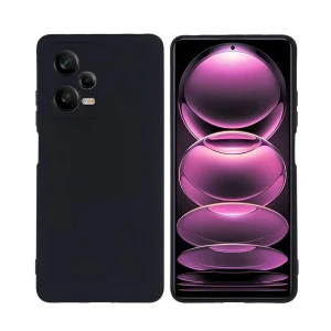 Чехол helmet liquid silicone для redmi note 12 pro 4g, черный