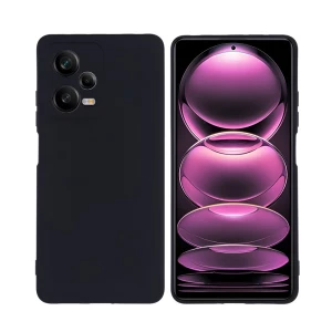 Helmet case liquid silicone redmi note 12 pro 4g, black