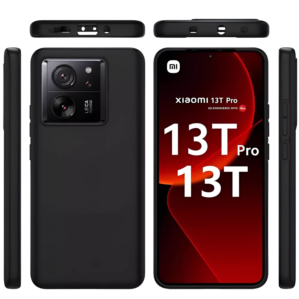 Helmet case liquid silicone xiaomi 13t/13t pro, black 3