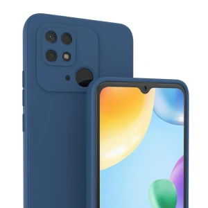 Чехол liquid silicone для redmi 10c, синий Thumbnail 2