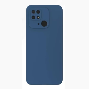Чехол liquid silicone для redmi 10c, синий
