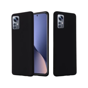 Чехол helmet liquid silicone для xiaomi 12/12x, черный Thumbnail 3
