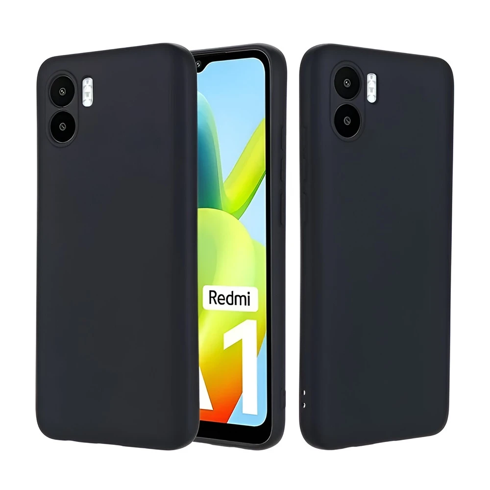 Чехол helmet liquid silicone для redmi a1, черный 2
