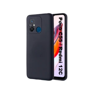 Helmet case liquid silicone redmi 12c, black Thumbnail 2
