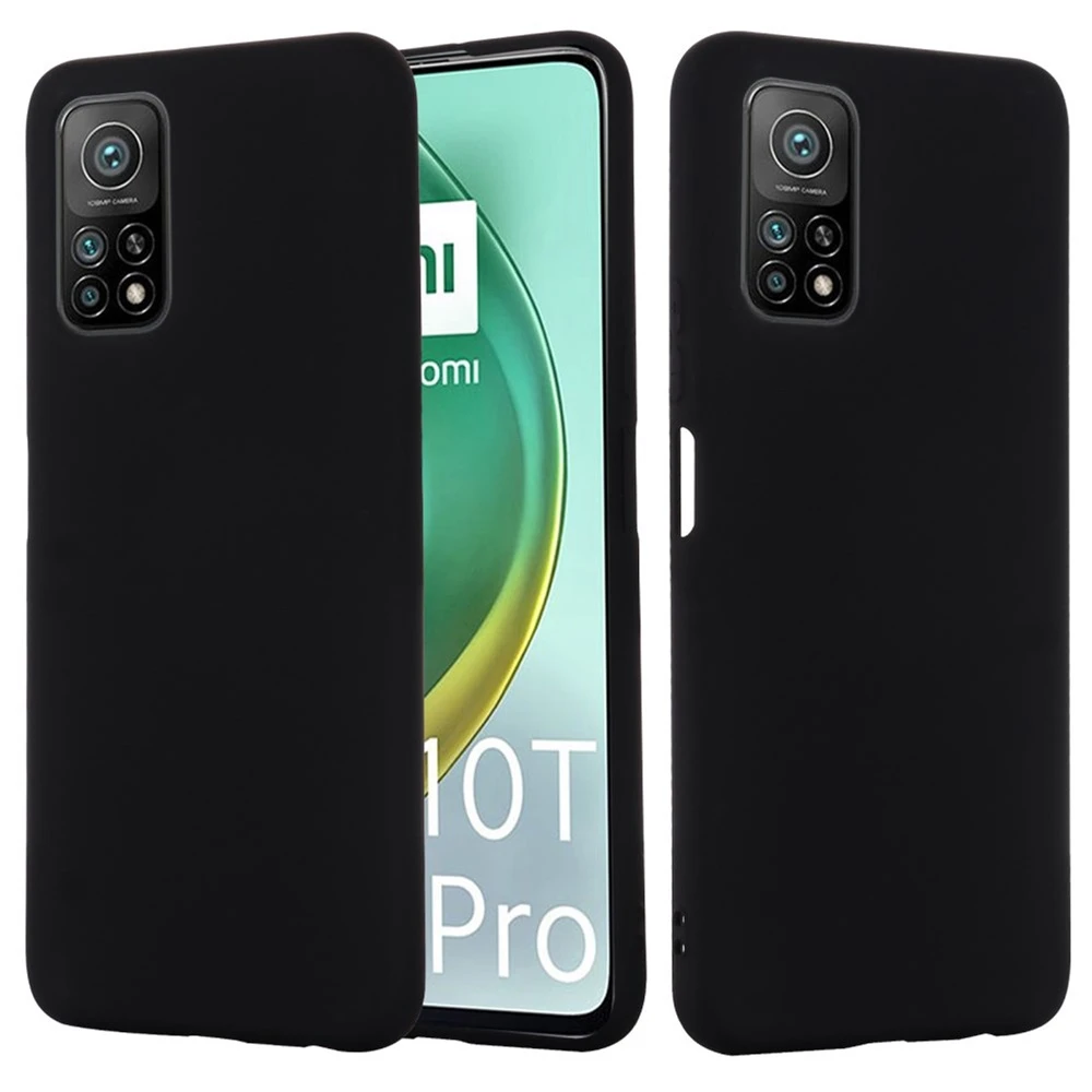 Чехол helmet liquid silicone для xiaomi mi 10t pro 5g, черный 2