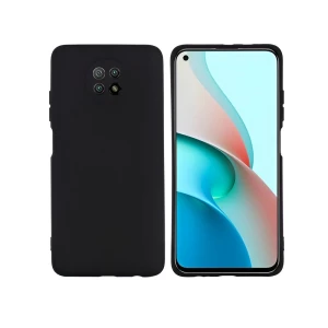 Чехол helmet liquid silicone для xiaomi redmi note 9t, черный