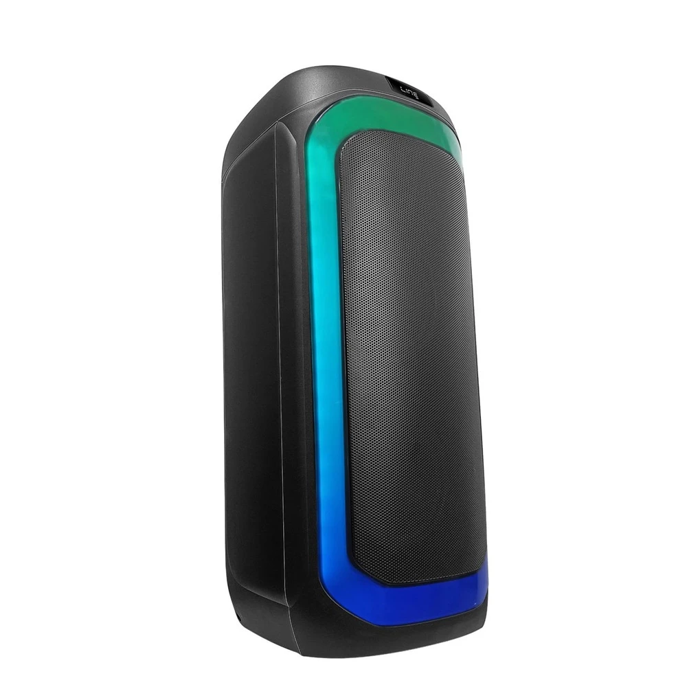 Колонка eden party speaker ed-839 с 2 беспроводными микрофонами 80w, h=72см, черная 2