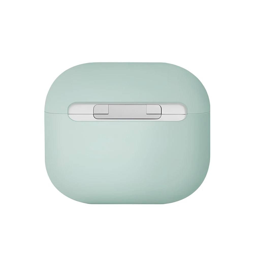Uniq case silicon lino hybrid mint for airpods 3rd gen, green 2