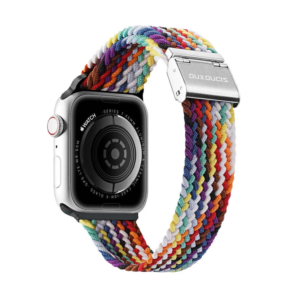 Dux ducis strap mixture ii для apple watch 42mm/44mm/45mm, радуга 2
