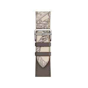 Ремешок vpg rhea series из натуральной кожи для iwatch 38/40/41 мм, серый
