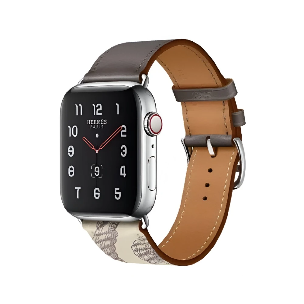 Ремешок vpg rhea series из натуральной кожи для iwatch 38/40/41 мм, серый 2