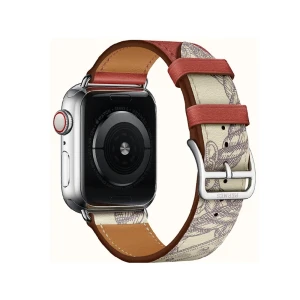 Vpg rhea series real leather iwatch strap 38/40/41mm brique Thumbnail 2