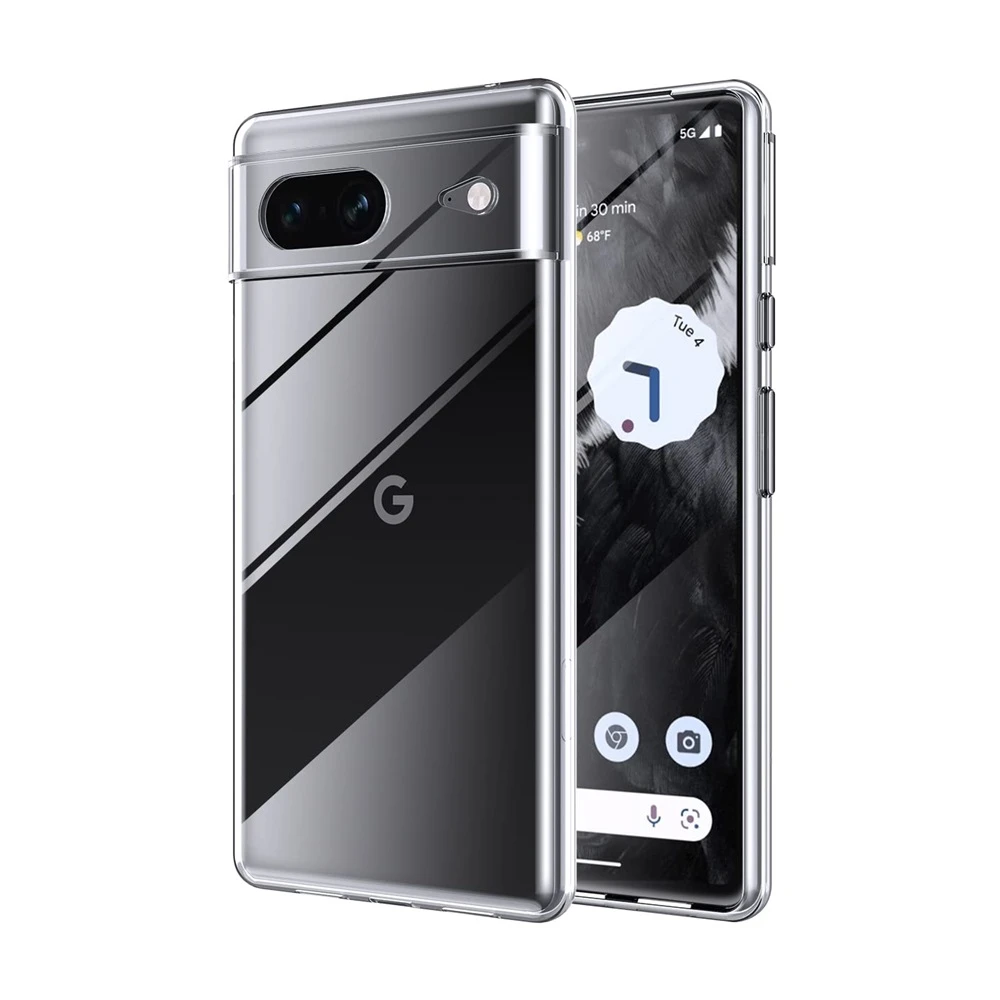 Чехол tpu soft pixel 7, прозрачный 2