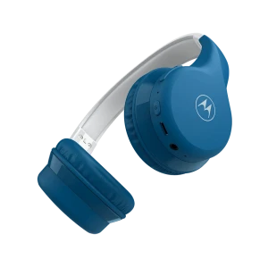 Наушники motorola on-ear с микрофоном bluetooth moto jr300, синие