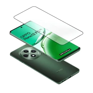 Helmet diamond glass 5d oppo reno 12f/fs, black Thumbnail 2