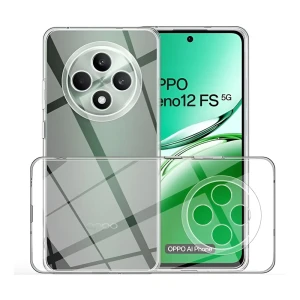 Чехол woo soft tpu для oppo reno 12f/12fs, прозрачный