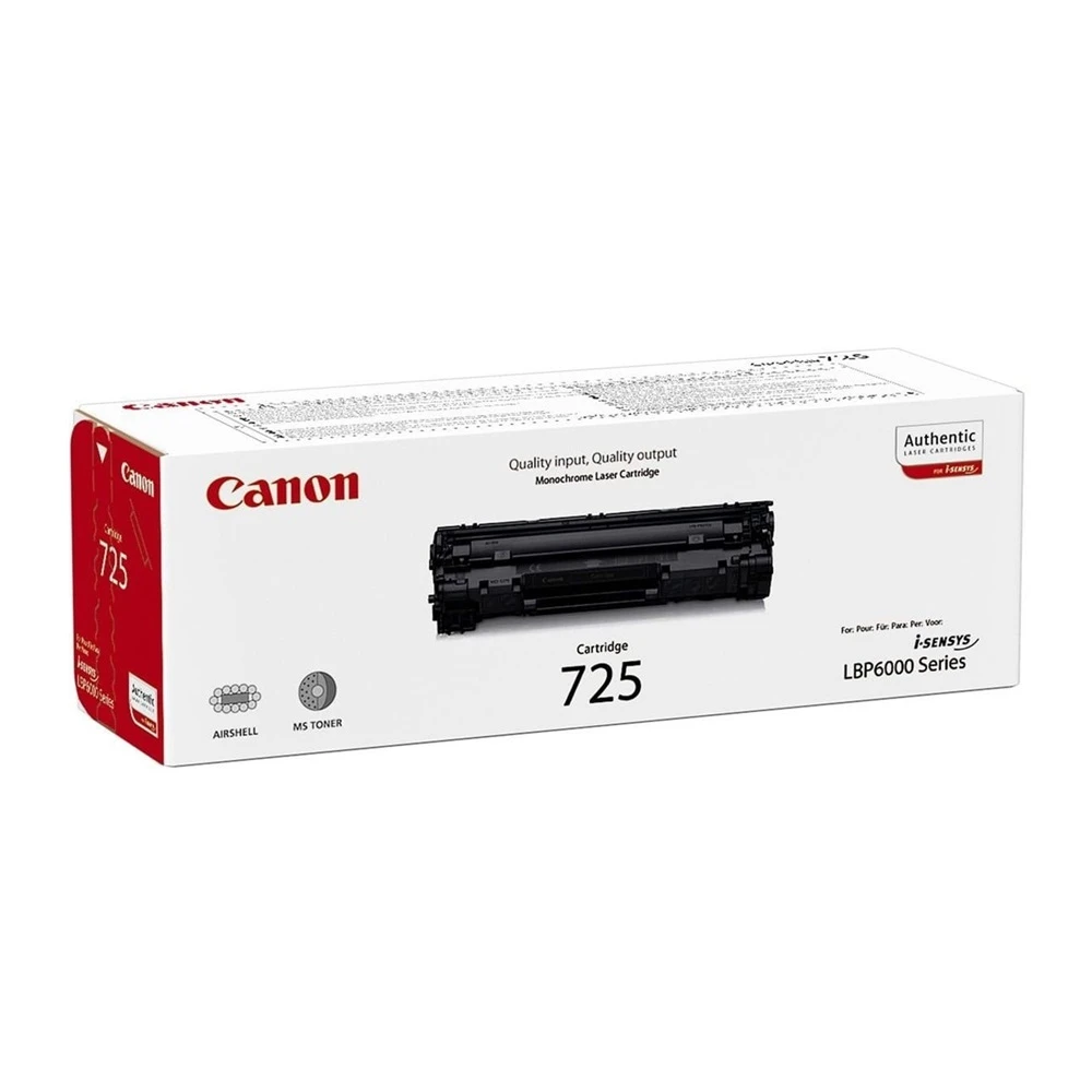 Laser cartridge canon 725 b (3484b002), black (1600 pages) for lbp-6030/6020/6000 and mf3010 2