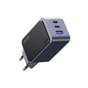Ugreen nexode gan air mini зарядное устройство 2*type-c+usb-a 65w x553, черное