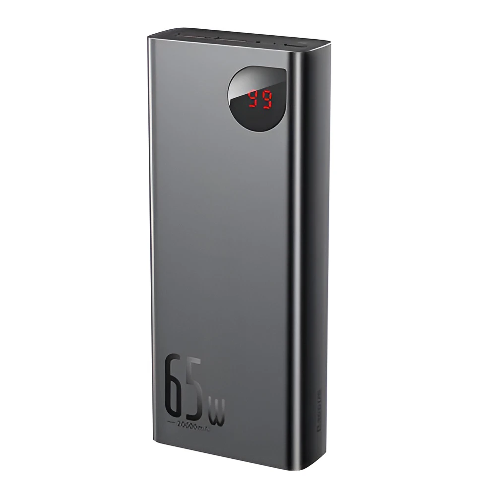 Baseus power bank adaman 20000mah qc 65w, черный 2