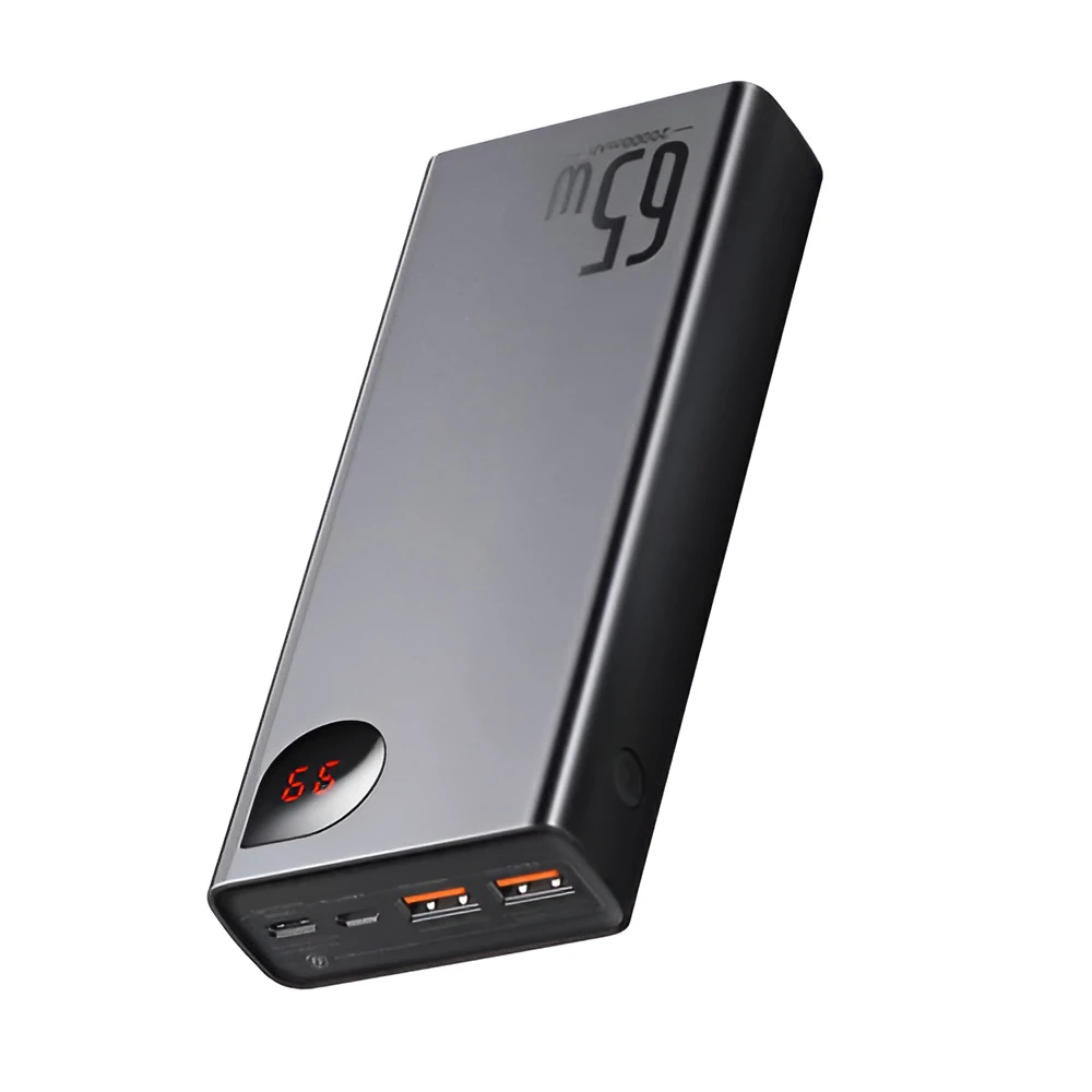 Baseus power bank adaman 20000mah qc 65w, черный 3
