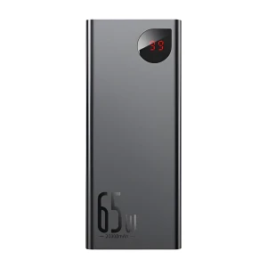 Baseus power bank adaman 20000mah qc 65w, черный
