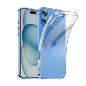 Woo case soft tpu для iphone 16, прозрачный