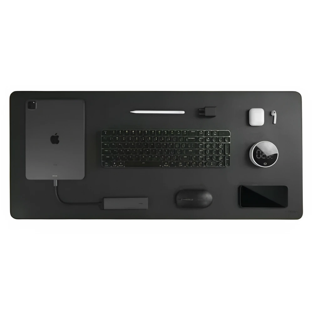 Miiiw mouse pad monochrome leather size xl (900 x 400 x 2 mm), black 3