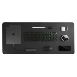 Miiiw mouse pad monochrome leather size xl (900 x 400 x 2 mm), black Thumbnail 3