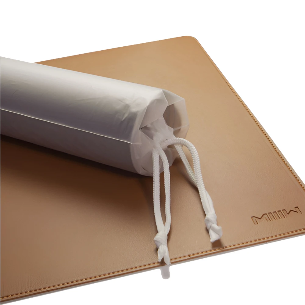 Miiiw mouse pad monochrome leather size xl (900 x 400 x 2 mm), brown 3