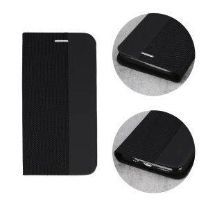 Чехол woo case shell flip nylon для oppo a80, черный Thumbnail 2