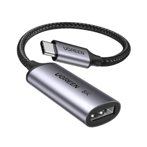 UGREEN Adapter Type-C 3.0 to DisplayPort 1.4 8K@60Hz 0.1M CM654, Gray