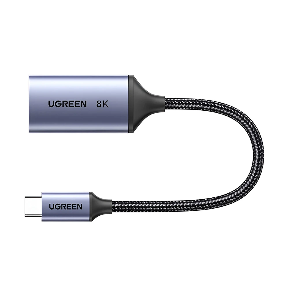 Ugreen adapter type-c 3.0 to displayport 1.4 8k@60hz 0.1m cm654, gray 3
