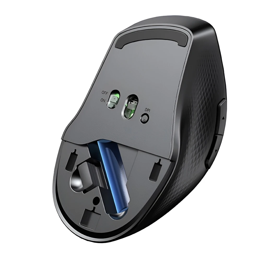 Ugreen беспроводная оптическая мышь 4000dpi silent mu101, синий 3