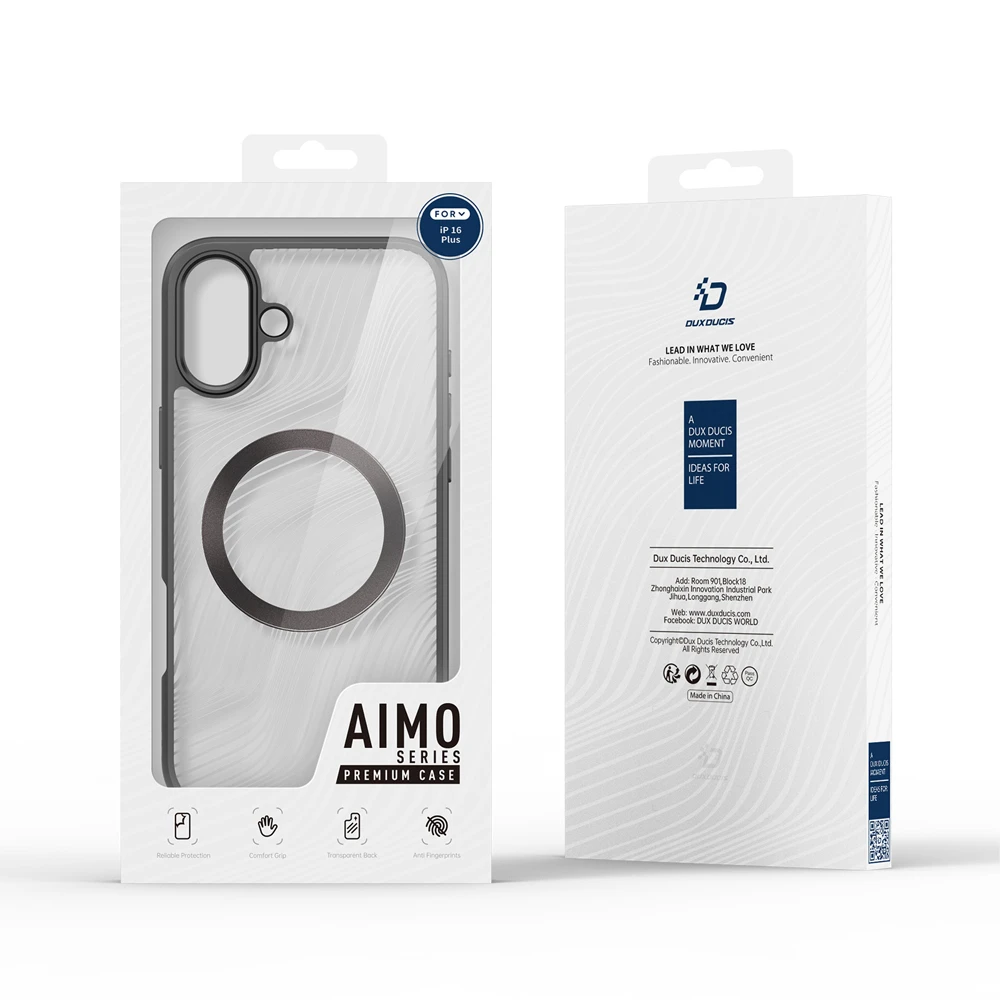 Dux ducis чехол iphone 16 plus aimo с magsafe, черный 3