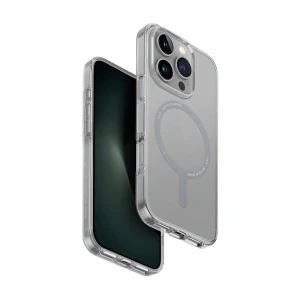 Uniq case for iphone 16 pro hybrid clario (eco) with magclick charging, clear