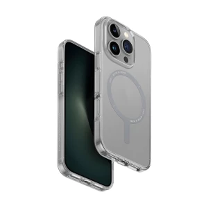 Uniq case for iphone 16 pro hybrid clario (eco) with magclick charging, clear