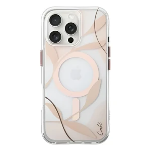 Uniq чехол для iphone 16 pro max coehl с magclick зарядкой verdure, spring blossom