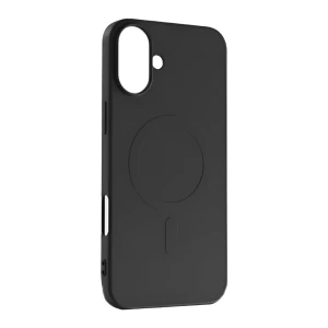 Woo case liquid silicone magsafe iphone 16 plus, black