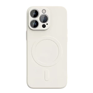 Woo case liquid silicone magsafe iphone 16 pro, beige
