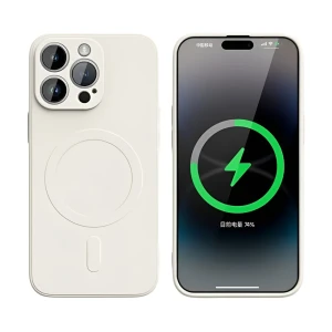 Woo case liquid silicone magsafe iphone 16 pro max, beige Thumbnail 2