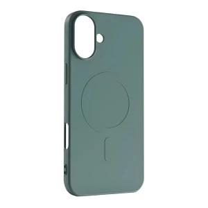 Woo case liquid silicone magsafe для iphone 16, зеленый