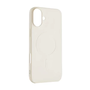Чехол woo liquid silicone magsafe для iphone 16, бежевый