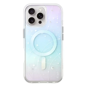 Uniq чехол для iphone 16 pro coehl с magclick зарядкой celest, радужный