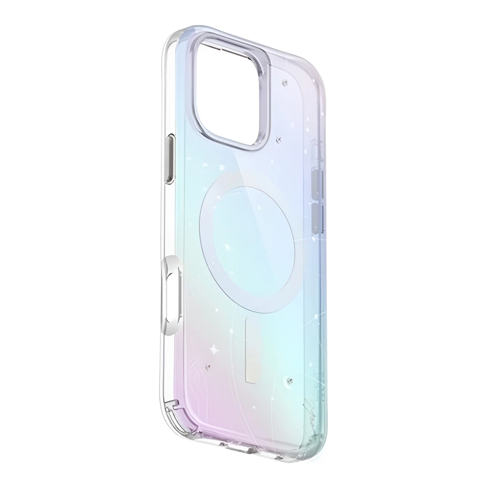 Uniq case for iphone 16 pro coehl with magclick charging celest, iridescent 2