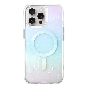 Uniq чехол для iphone 16 pro max coehl с magclick зарядкой celest, радужный