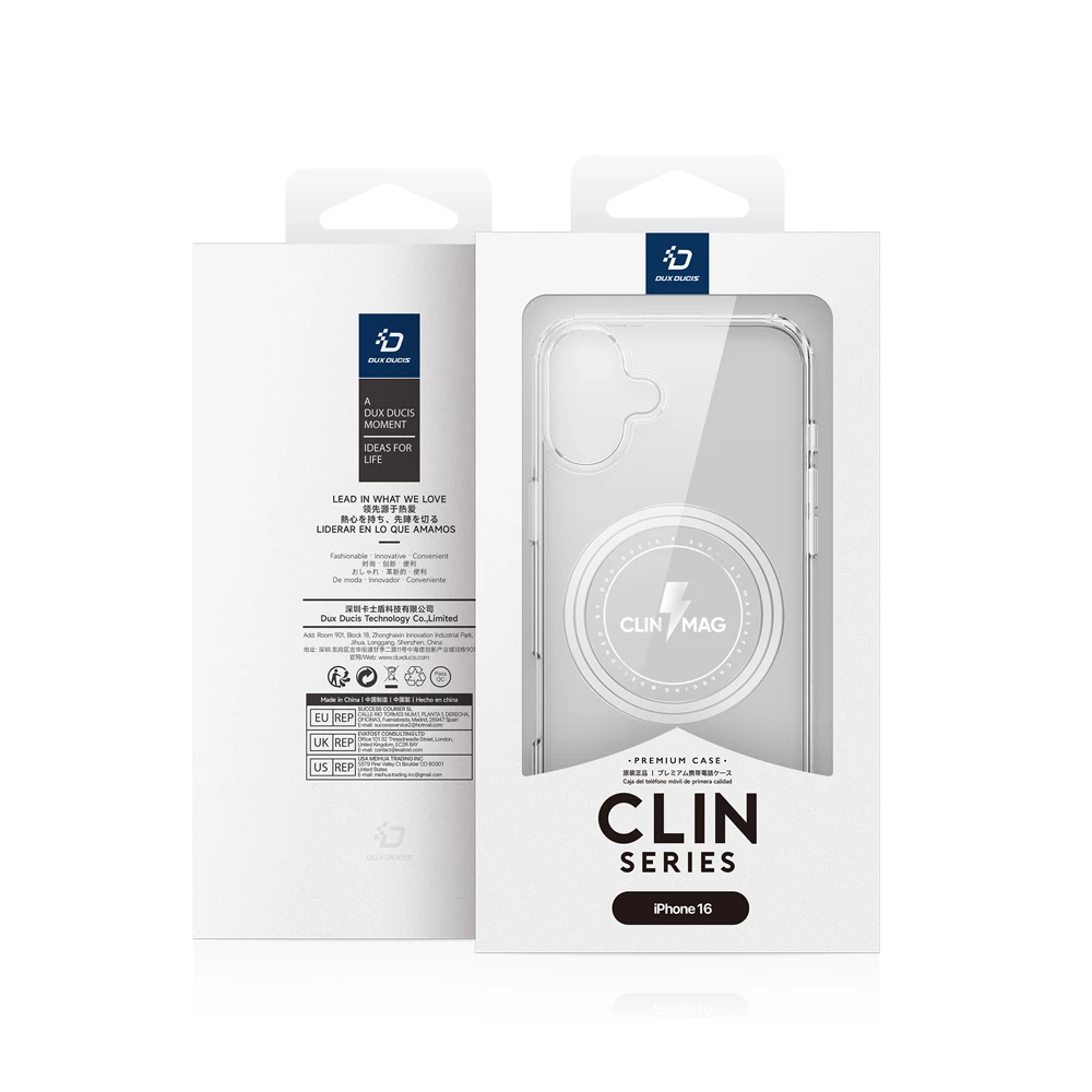 Чехол dux ducis tpu для iphone 16 clin с magsafe, прозрачный 3