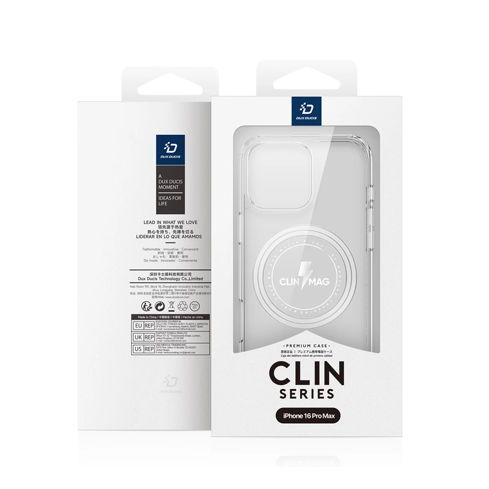 Чехол dux ducis tpu для iphone 16 pro max clin с magsafe, прозрачный 3