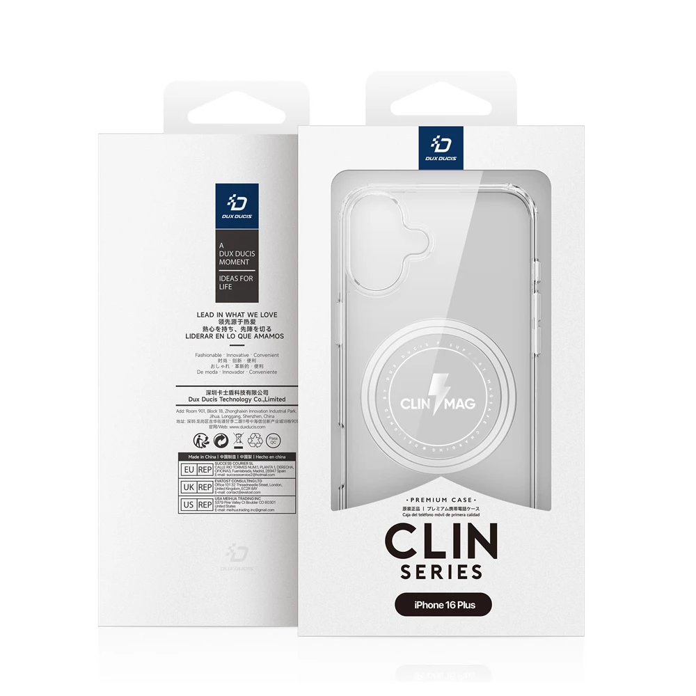 Dux ducis tpu чехол для iphone 16 plus clin с magsafe, прозрачный 3
