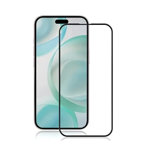 Helmet diamond glass 5d iphone 16 plus, black Thumbnail 2