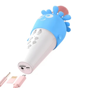 Woo wireless karaoke microphone k5, 5w, blue Thumbnail 3